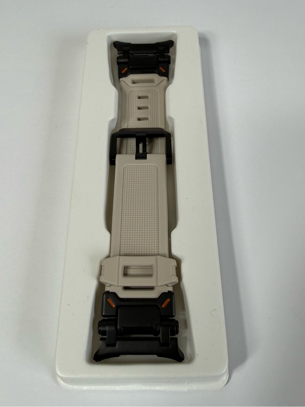 Samsung Galaxy Watch Ultra Band Rugged Tactical Silicone Sport Strap Sand Beige - Picture 3 of 5